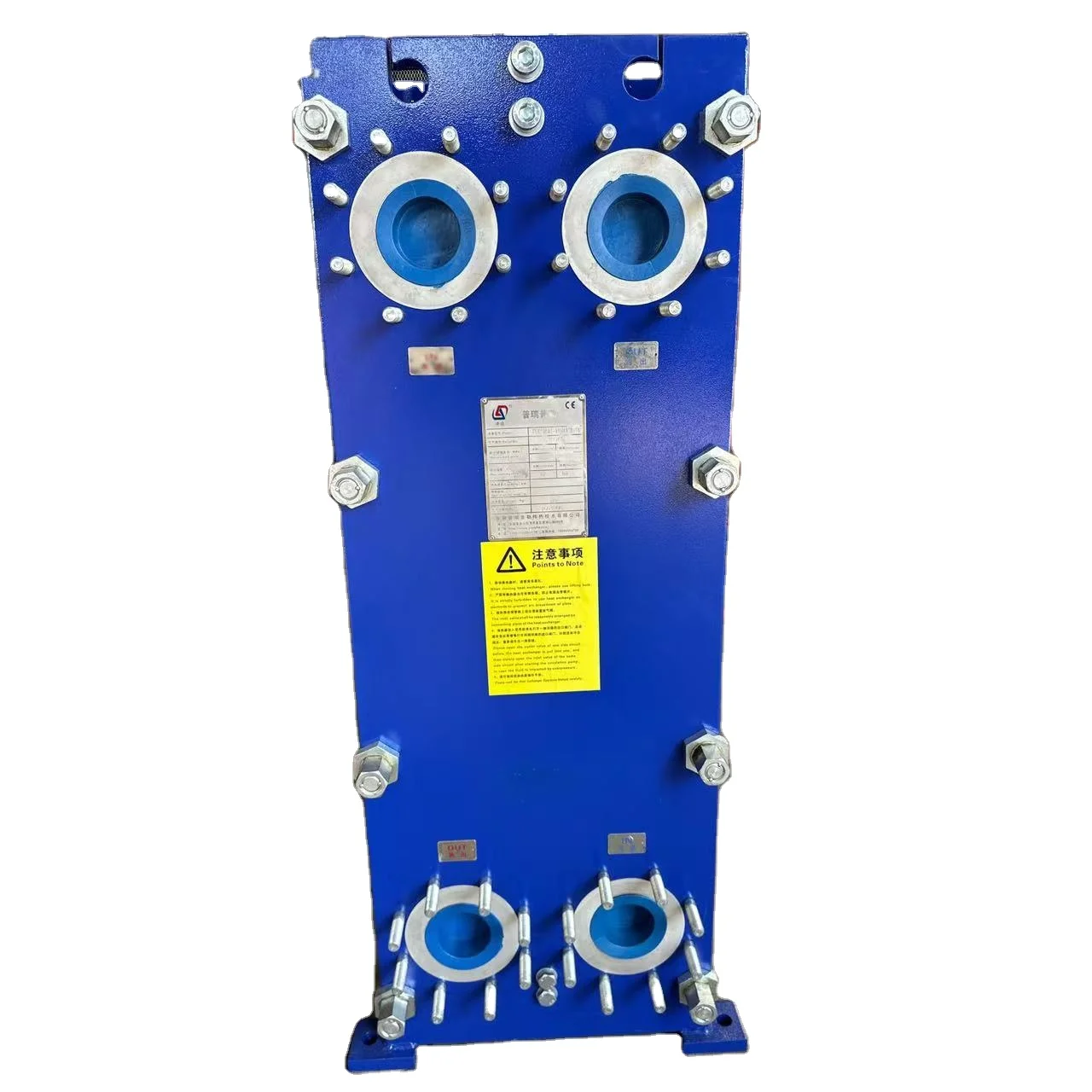 PL100M Stainless Steel Gasket Plate Heat Exchanger DN100 Connection High Efficiency Customizable Competitive Price for