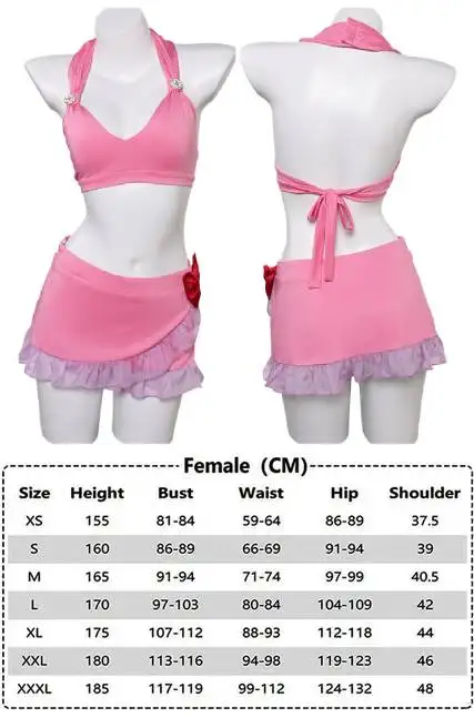 Tifa Cosplay Final Fantasy Aerith Bikini Swimwear Costume outfit Adult Women Girls Summer Costume da bagno Halloween Carnival Suit