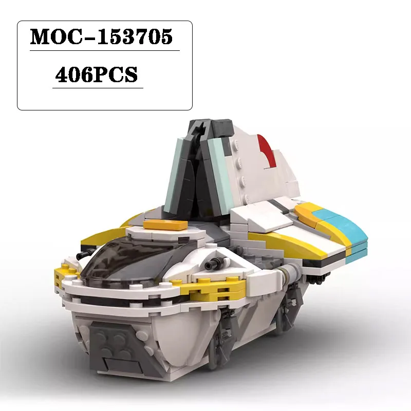 New MOC-153705 Spaceship Compatible Puzzle Toy Set 406PCS Boys' Puzzle Education Birthday Christmas Toy Gift Decoration