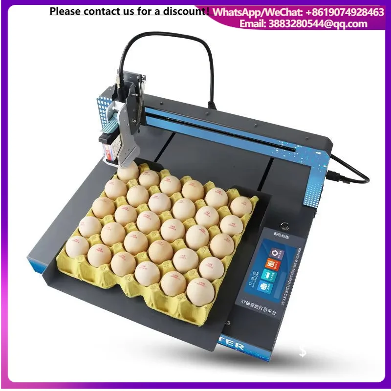 XY110 Tray-Type Egg Inkjet Printer Ultra-Compact Footprint,High-Speed Marking Solution For Small-Scale Poultry Farms & Producers