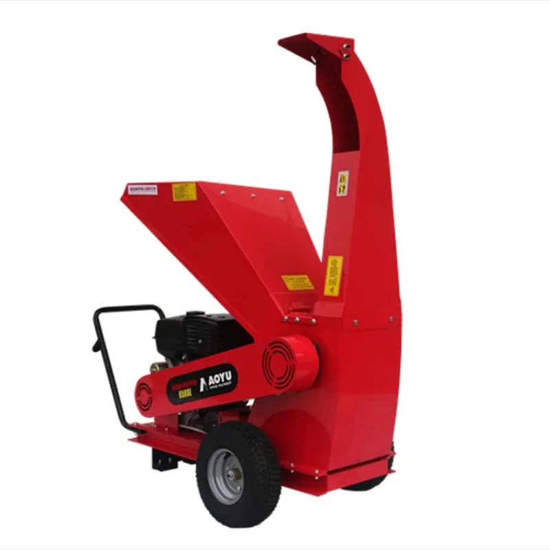 AYS6500E-B 15HP Wood Chipper Machine 100mm Branch Shredder Heavy Duty Durable for Forestry Garden Farm Industrial