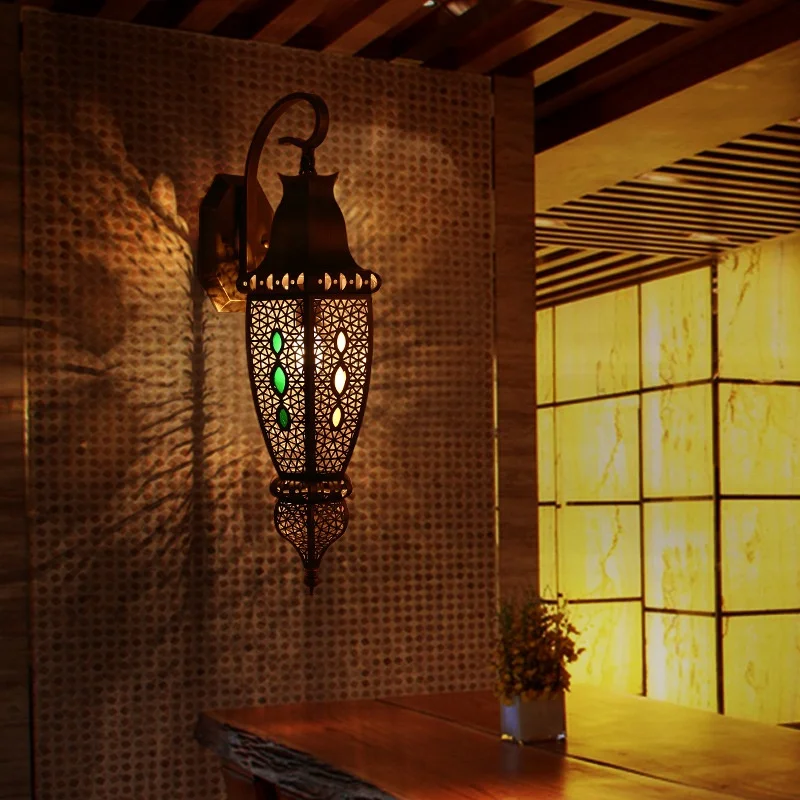 LED Retro Wall Lights Modern Indoor Outdoor Copper Wall Lights Patio Balcony Waterproof Villa Hotel Gate Decorative Lights