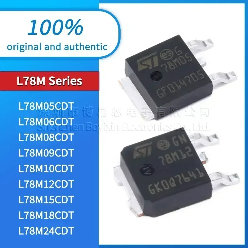 

5 pieces L78M18CDT L78M15CDT L78M12CDT L78M10CDT L78M09CDT L78M08CDT L78M06CDT L78M05CDT L78M24CDT Black PC shell