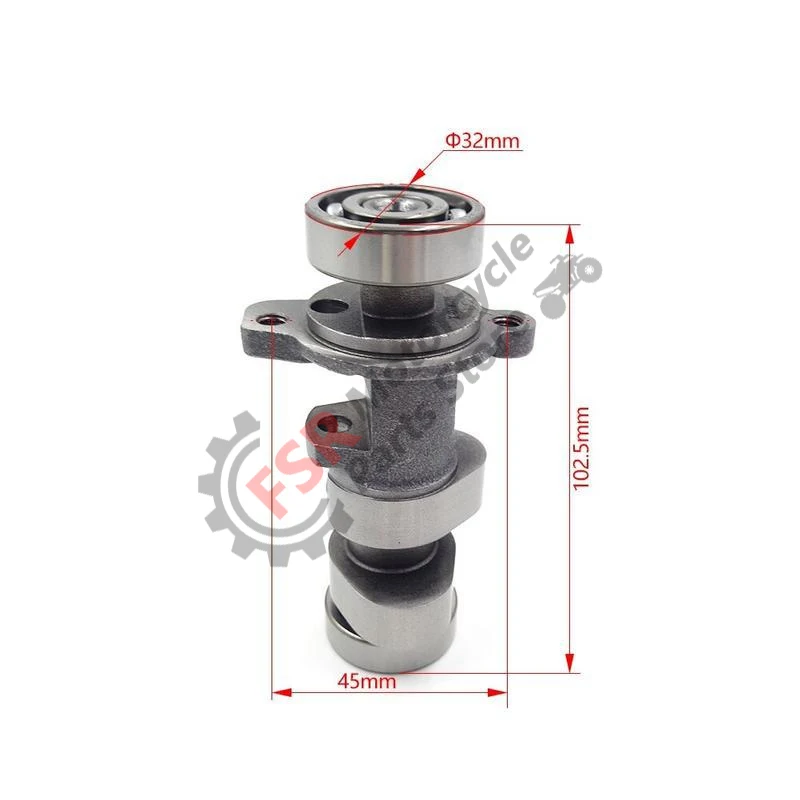 CAMSHAFT & SPROCKET,FOR ZONGSHEN ZS177MM NC250 CYCLONE CSC RX3 GPX FSE 250E R KAYO T4 K6-R AJP PR5 PITSTER PRO LXR 250F AKT TT
