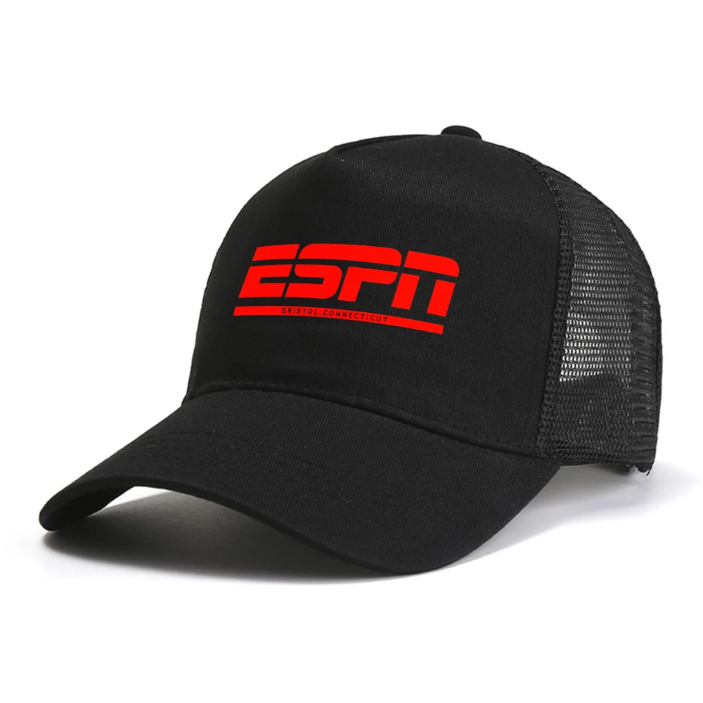 

ESPN baseball cap fashion Casual Summer Outdoor sport caps mesh Breathable adjustable trucker hats snapback hat