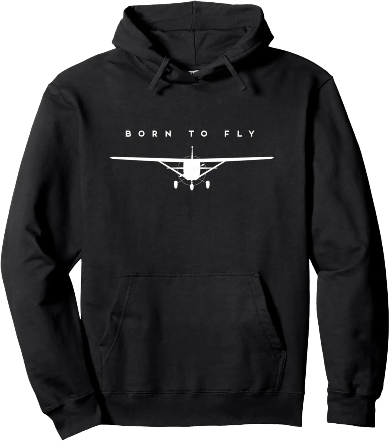 Single Engine Prop Airplane Shirt Born To Fly - Hoodie Pullover Hoodie Custom Printed Graphic Hoodie Women Men Clothing