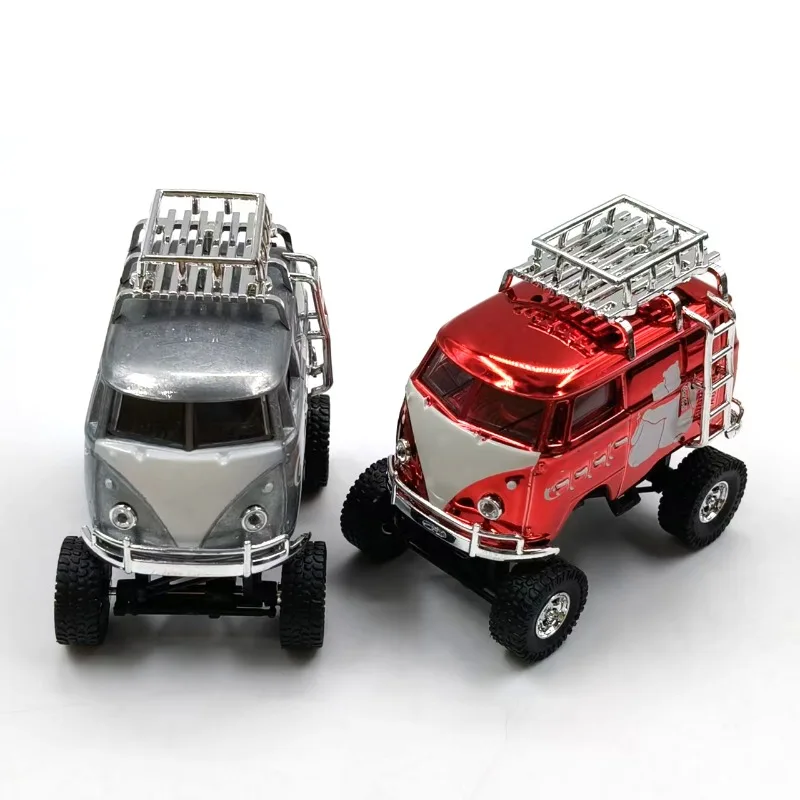 

Полярный медведь в стиле ретро, полка, автобус, легкосплавная модель автомобиля, готовая статическая коллекция орнаментов, новинка с упаковкой