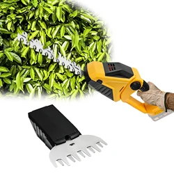 Cortasetos inalámbrico, cortador de arbusto eléctrico, tijeras de hierba de mano, cizalla de setos para Dewalt, batería de 20V (sin batería)