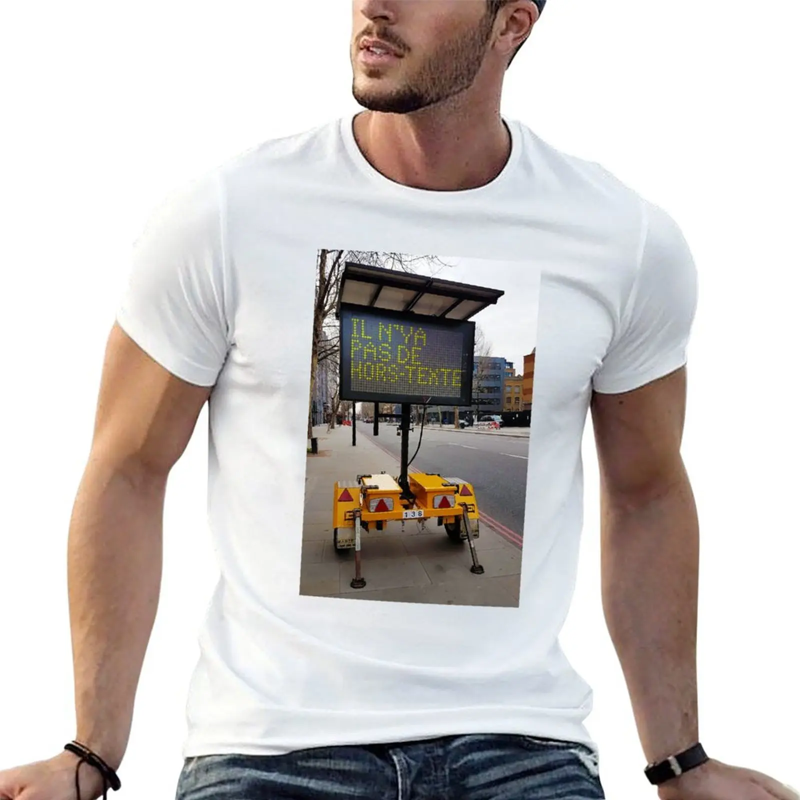 

Derrida - the text T-Shirt cotton t shirt pack man t shirts graphic T-Shirt