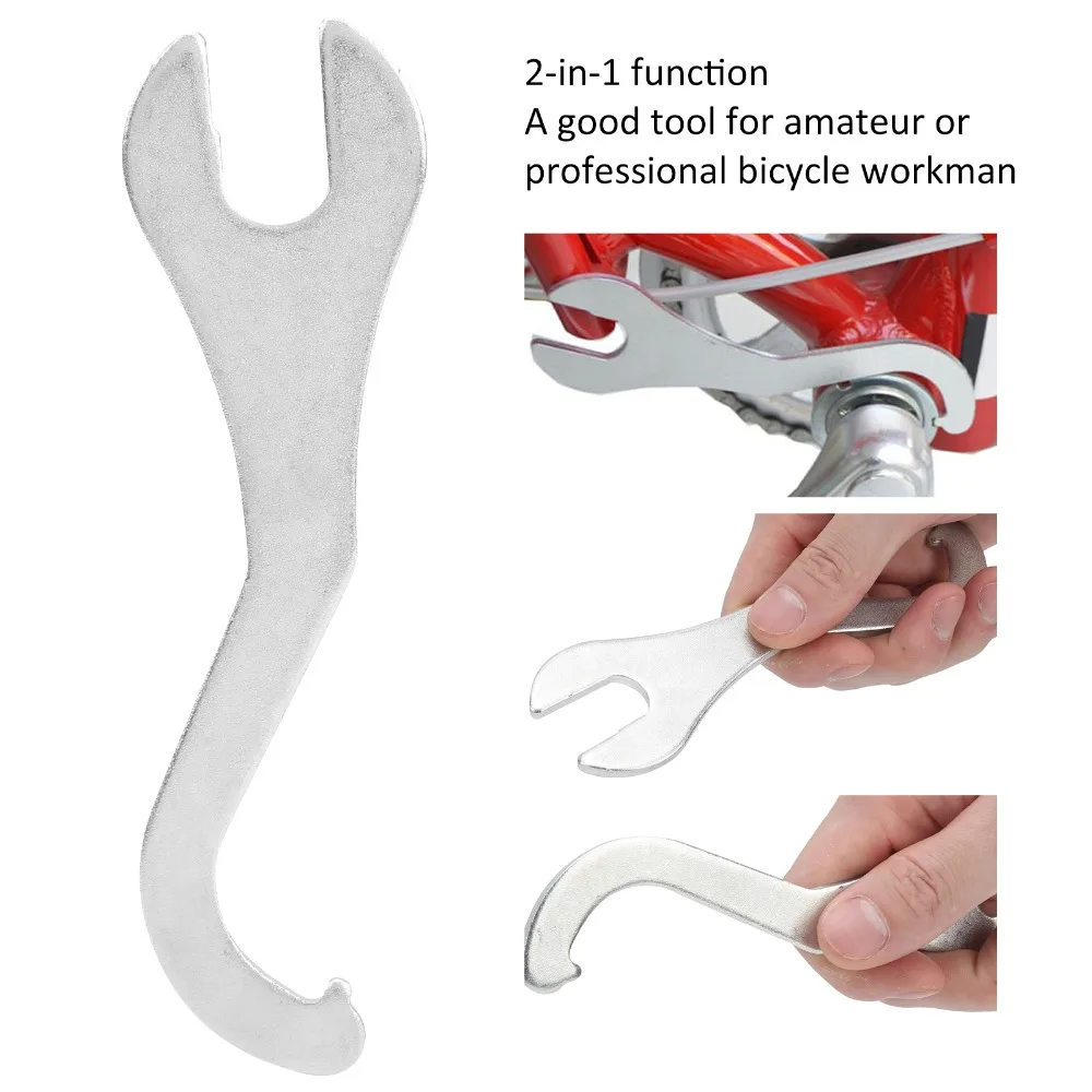 

2PCS 2 in 1 Bottom Bracket Spanner Multifunctional 15.5x4.4cm Pedal Removal Wrench Carbon Steel Bike Spanner Bicycle Repair