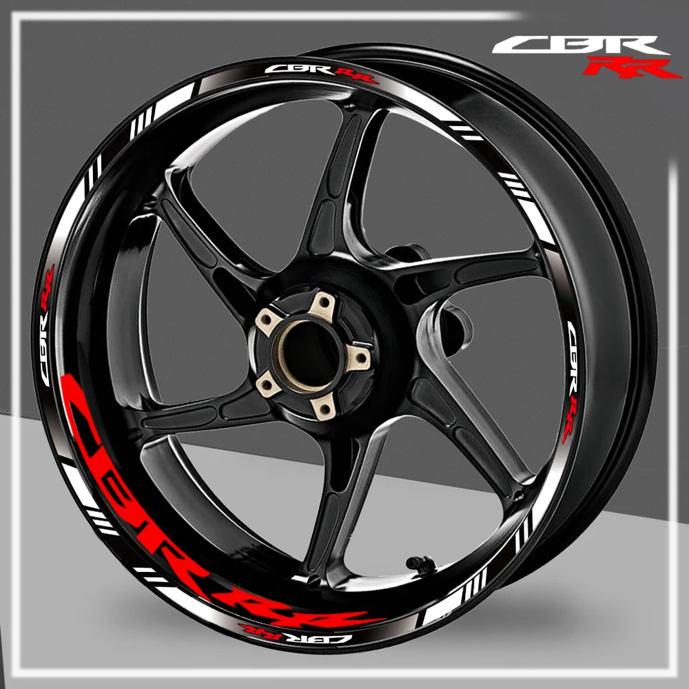 Pegatina reflexiva para rueda de motocicleta, cinta a rayas para llantaccesorios impermeables para CBR1000RR CBR600RR cbr250rr