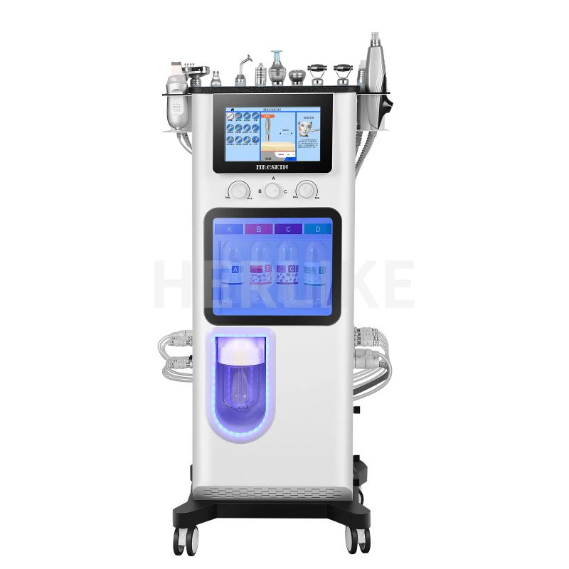 Multifunction Hydro Dermabrasion Aqua Peeling Skin Whitening Facial Oxygen 12 In 1 Hydrodermabrasion Machine For Salon Use