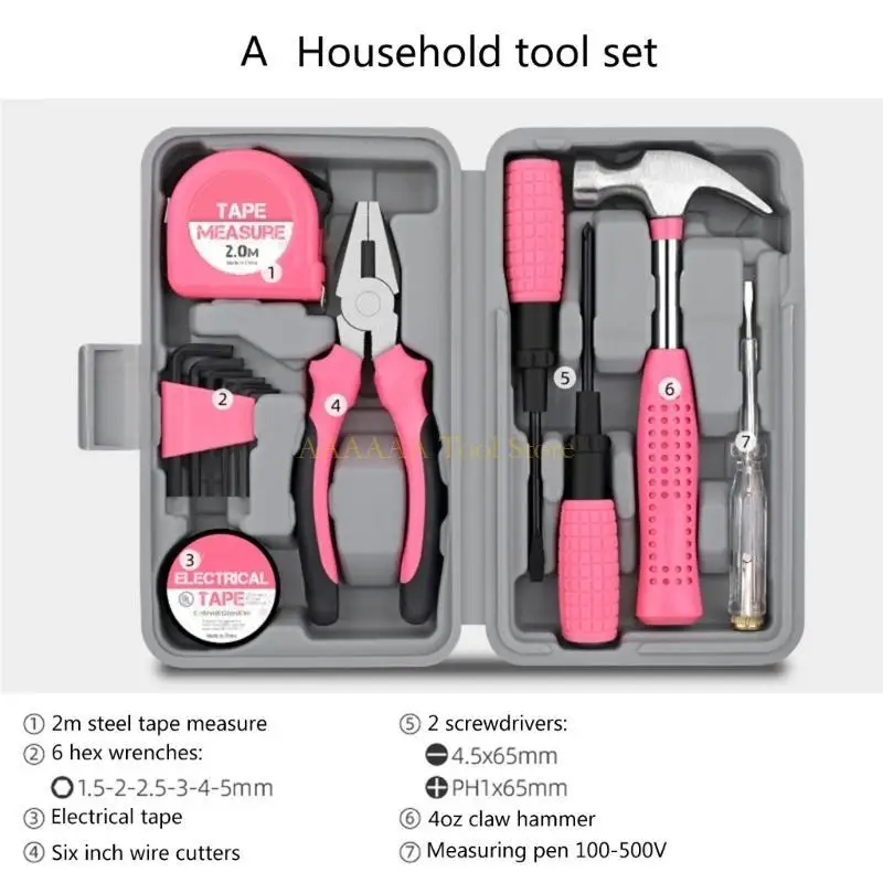 A2BE Conjunto Ratchet Combinação Ferramentas Reparo da Ferramenta Reparo Doméstica Conjunto Mães e