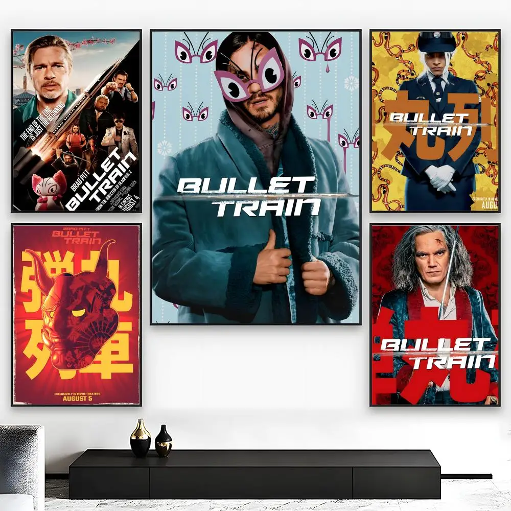 movie action B-Bullet Train Poster High-Grade Poster For Home Room Bar Cafe Decoration Art & Present