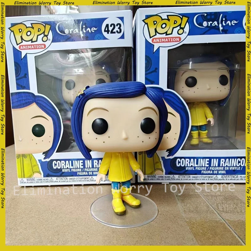 Anime Funko Pop Coraline The Secret Door Figure Caroline Action Figures 423 Caroline Big Head Doll Statue Collect Desk Decor Toy