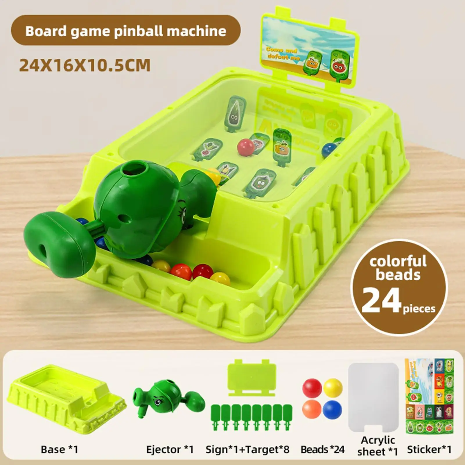 Kids Pinball Machine Single Player Interactive Educational Sports Toys Children Board Game Learning Toys for Boys Girls Home