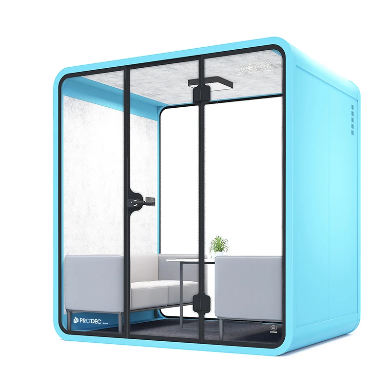 Soundproof Noise Sound Proof Booth Reduction Private Pod Phone Cabinet Isolation Box Soundproof Recording Booth