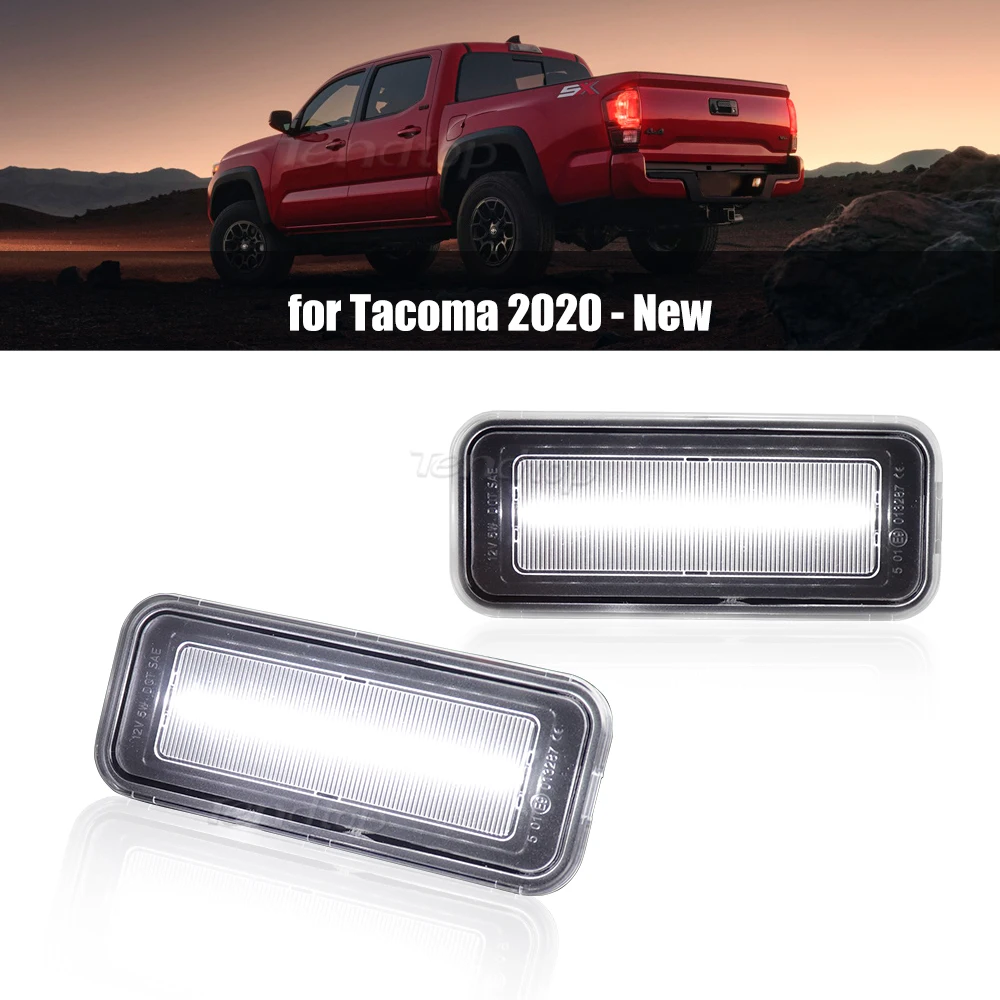 

2 шт. для Toyota Tacoma 2020 2021, белая фотолампа, лампа для кровати, заднее освещение автомобиля, грузовые лампы, фонари для грузовиков