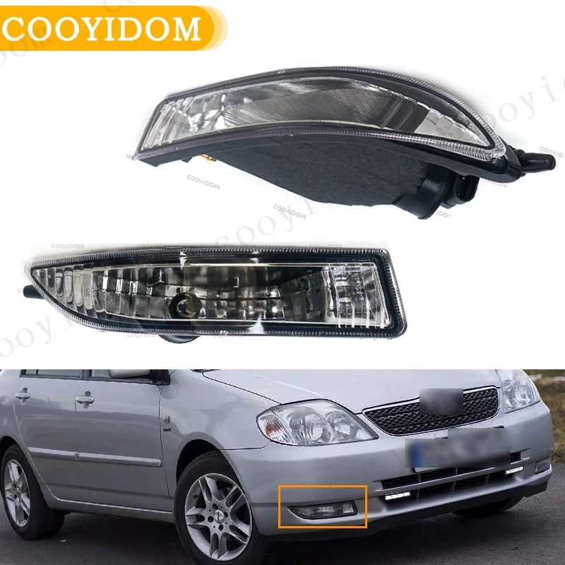 Front Bumper Fog Light With Bulbs lamp driving light Headlight 8122112160 8121112150 for Toyota Corolla Kombi Limo E12 2001-2004