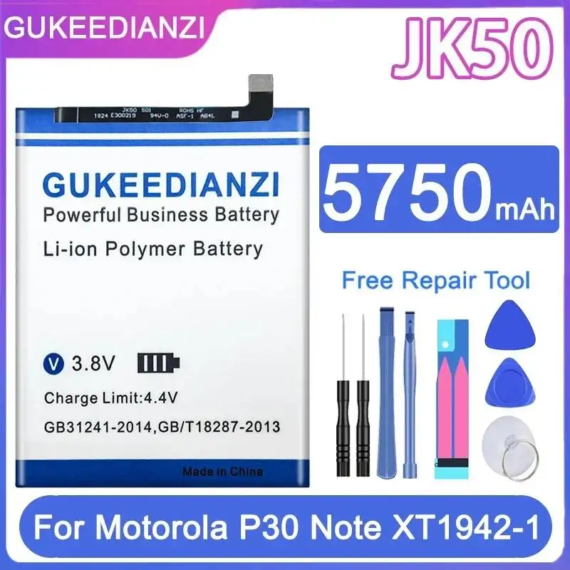 

JK50 Mobile Phone Battery 5750mAh Fast Charging For Motorola Moto P30 Note XT1942-1 Long Lasting