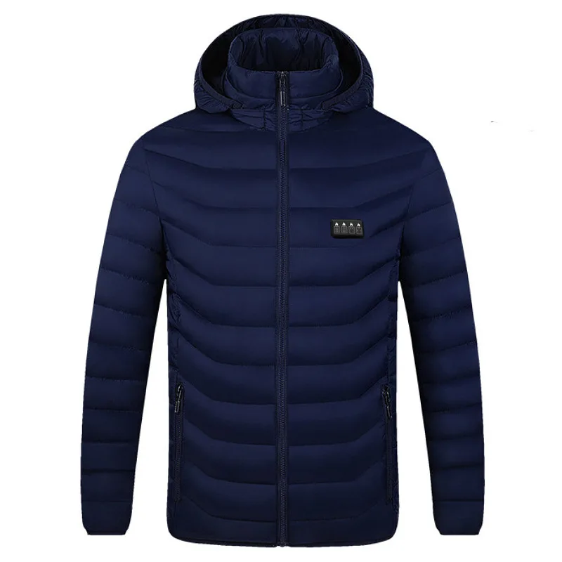 19 Areas Winter Heated Jacket for Men Women USB Electric Heating Cotton Jacket Waterproof Warm Hooded Thermal Self Clothes