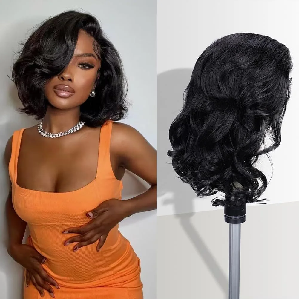 

Парик Body Wave V-образной формы из натуральных волос, улучшенная версия U-образного парика из натуральных волос для чернокожих женщин, прост в использовании для начинающих, без пришивания, без клея, плотность 200%