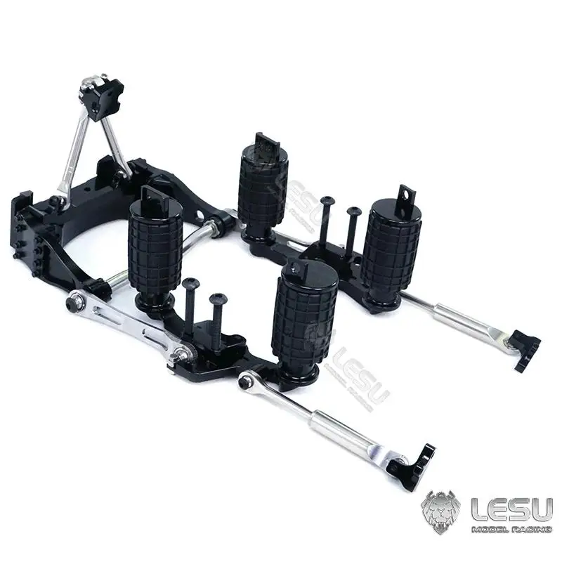 Lesu X-8023-A 1/14 simulação modelo de caminhão rc tamiya acessórios modificados ponte independente amortecedor airbag suspensão