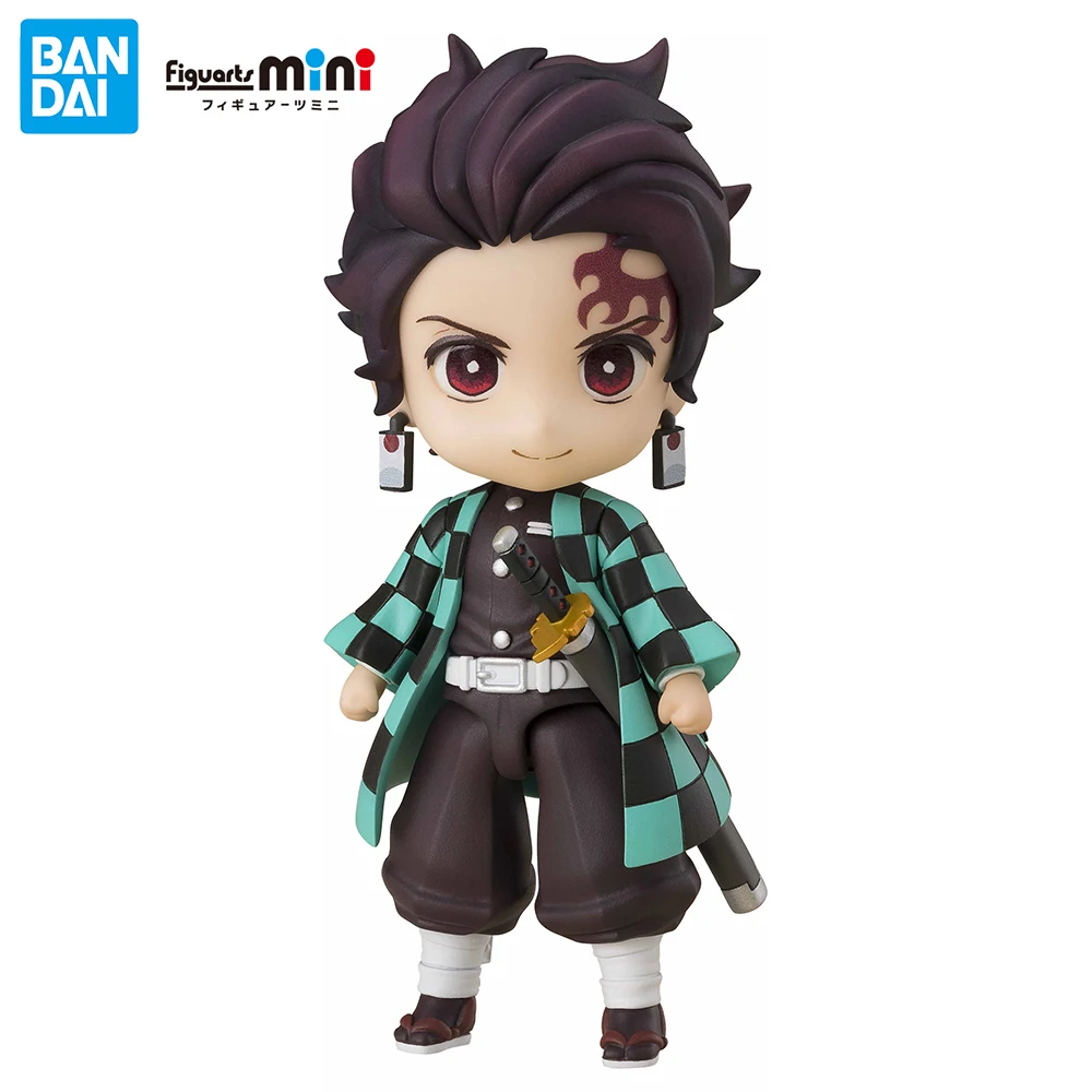 

Original NEW BANDAI Figuarts mini Tanjiro Kamado (Kyojuro Rengoku's Sword Guard Ver.) Nice 90mm Mini Anime Figure Model Toys