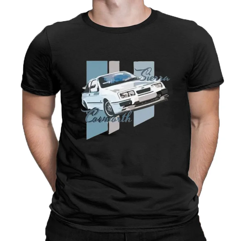 T-shirt imprimé voiture classique Sierra Cosworth pour homme, blanc, de haute qualité, papa 2021, 100, 2021Est, américai