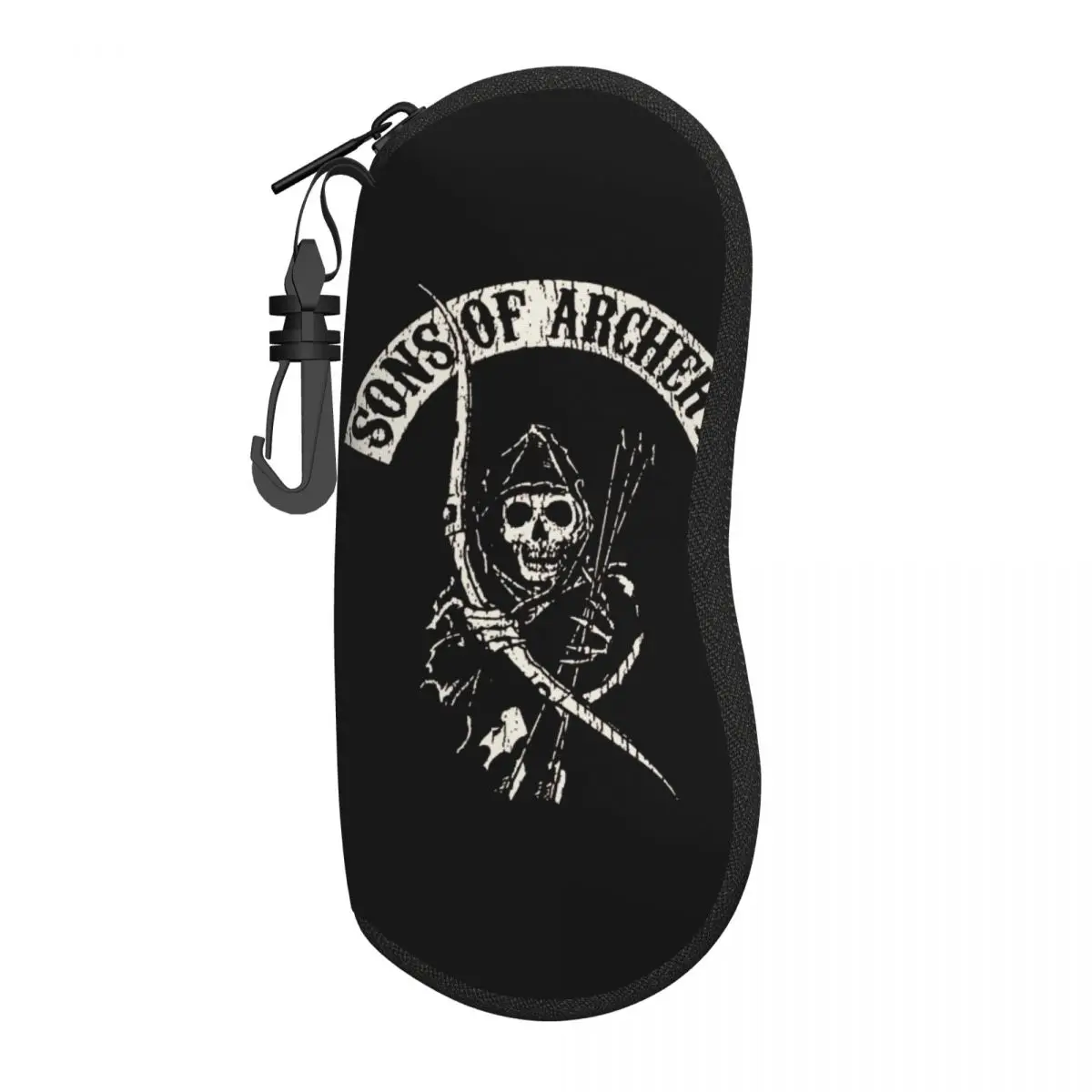 

Sons Of Anarchys Skull Horror Tv Movie Eyeglass Glasses Case Women Men Soft Sunglasses Protective Pouch