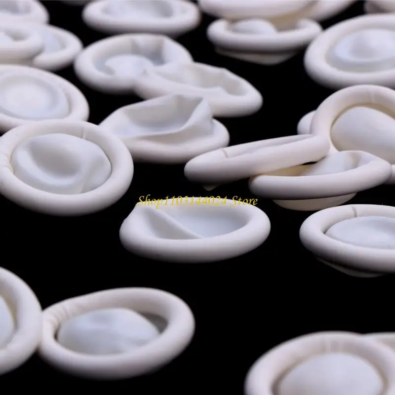 N5KE 100 PCS/LOT DO KSIĄŻKI LATEKSOWY Rękawiczki palców Rękawiczki Palce Protector