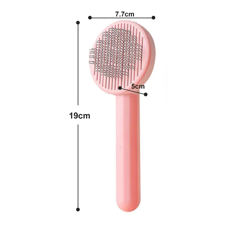 VZZ Pet Hair Remover Brush Cat Dogs Hair Comb Removes Comb Short Massager Pet Goods For Cats Dog Brush Accessories Supplies