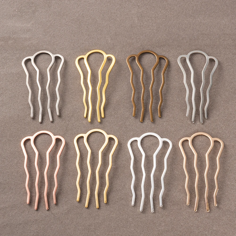 

5pcs 46x26/65x35/49x87mm Metal Hair Comb Retro Accessories Hairpin Hair Wear Vintage Barrette Findings Headband Jewelry Making