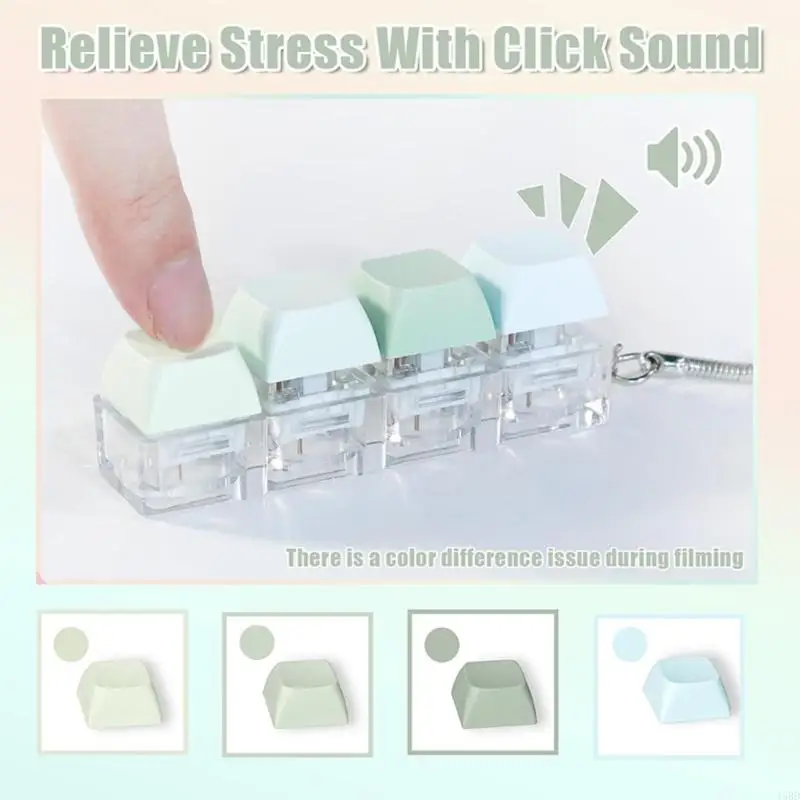 4-клавишный тестер клавишных колпачков, клавиатурные щелчки, игрушечные светодиодные фонари, вариант клавиатурных щелчков для снятия тревоги и улучшения фокусировки