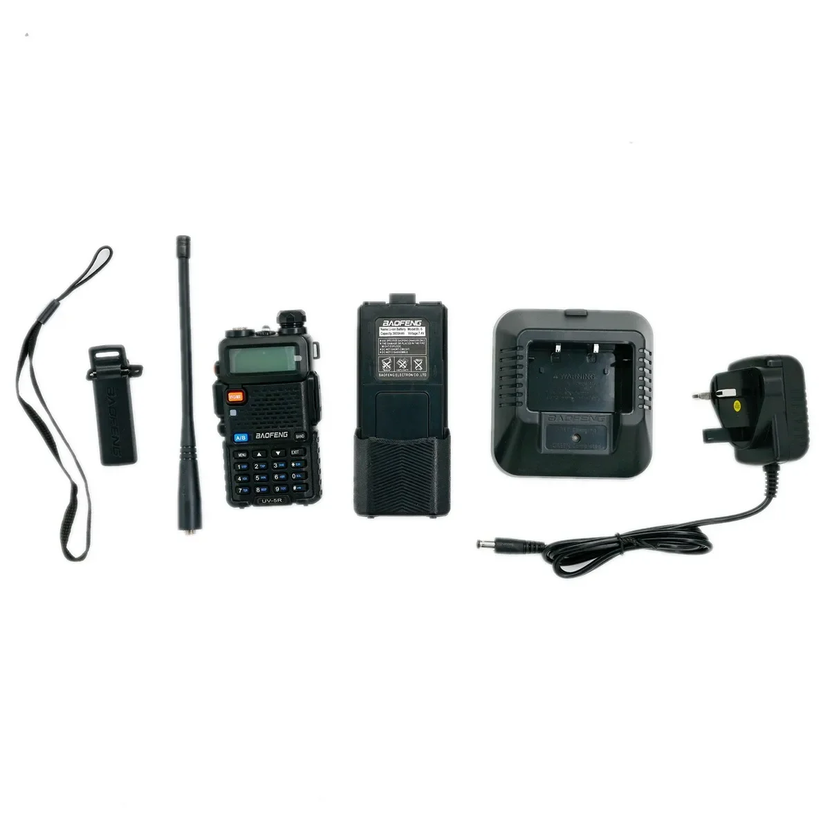 BAOFENG UV5R Two Way Radio VHF UHF & 3800mAh Lengthen Battery Long Working Time Handheld Wireless Communication Interphone