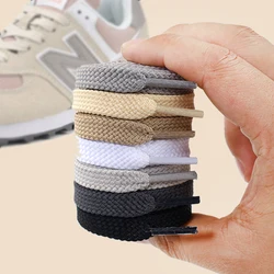ใหม่คลาสสิกแบน Shoelaces สำหรับรองเท้าผ้าใบรองเท้า Laces สีขาวสีดำกีฬาเชือกรองเท้า Balanc String Aksesoris Sepatu