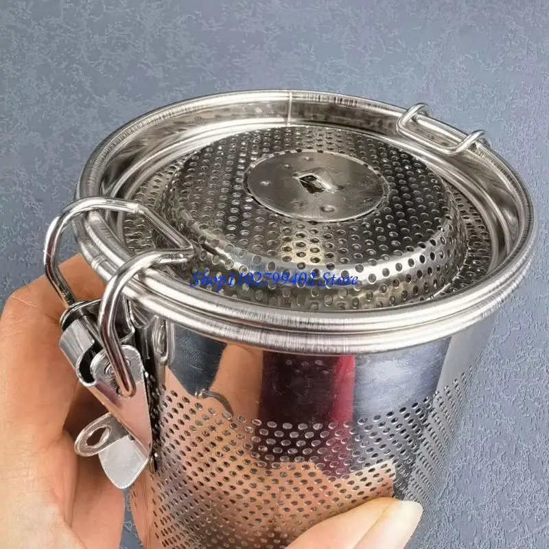 547F 2pc Practical Spices Filter Basket Corrosions Resistant Materials Halogen Cage Set For Home And Restaurant Use