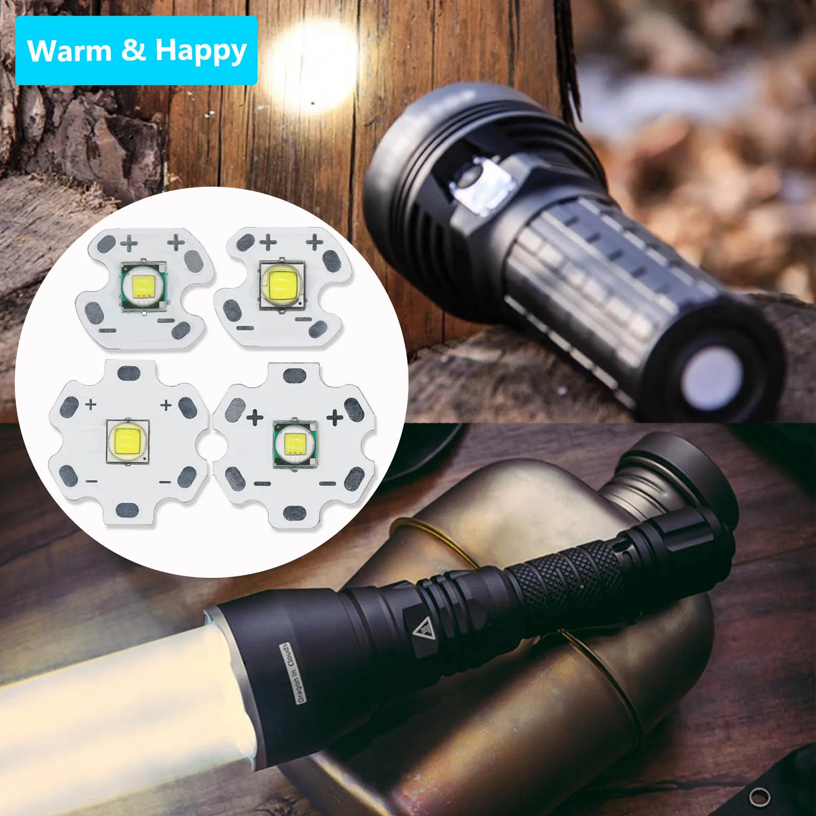 5 шт. светодиодных чипов 1-3 Вт, 5 Вт, 10 Вт, 18 Вт, 3 В XHP50 DIY COB LED для велосипедных фонарей, фар, аксессуары для освещения, 6500K, 10000K