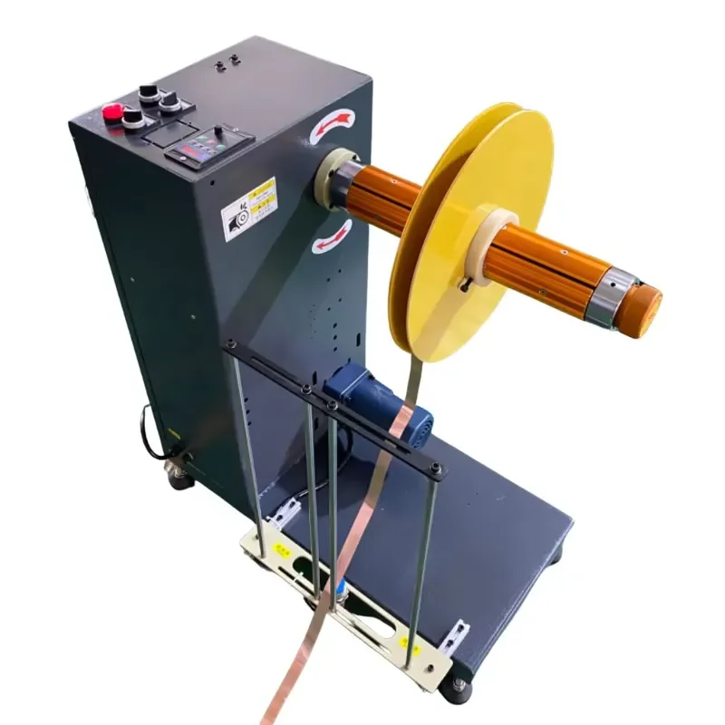 Metal Foil Electric Motor Coils Winding Machine Roll Rewind Unwinding Machine