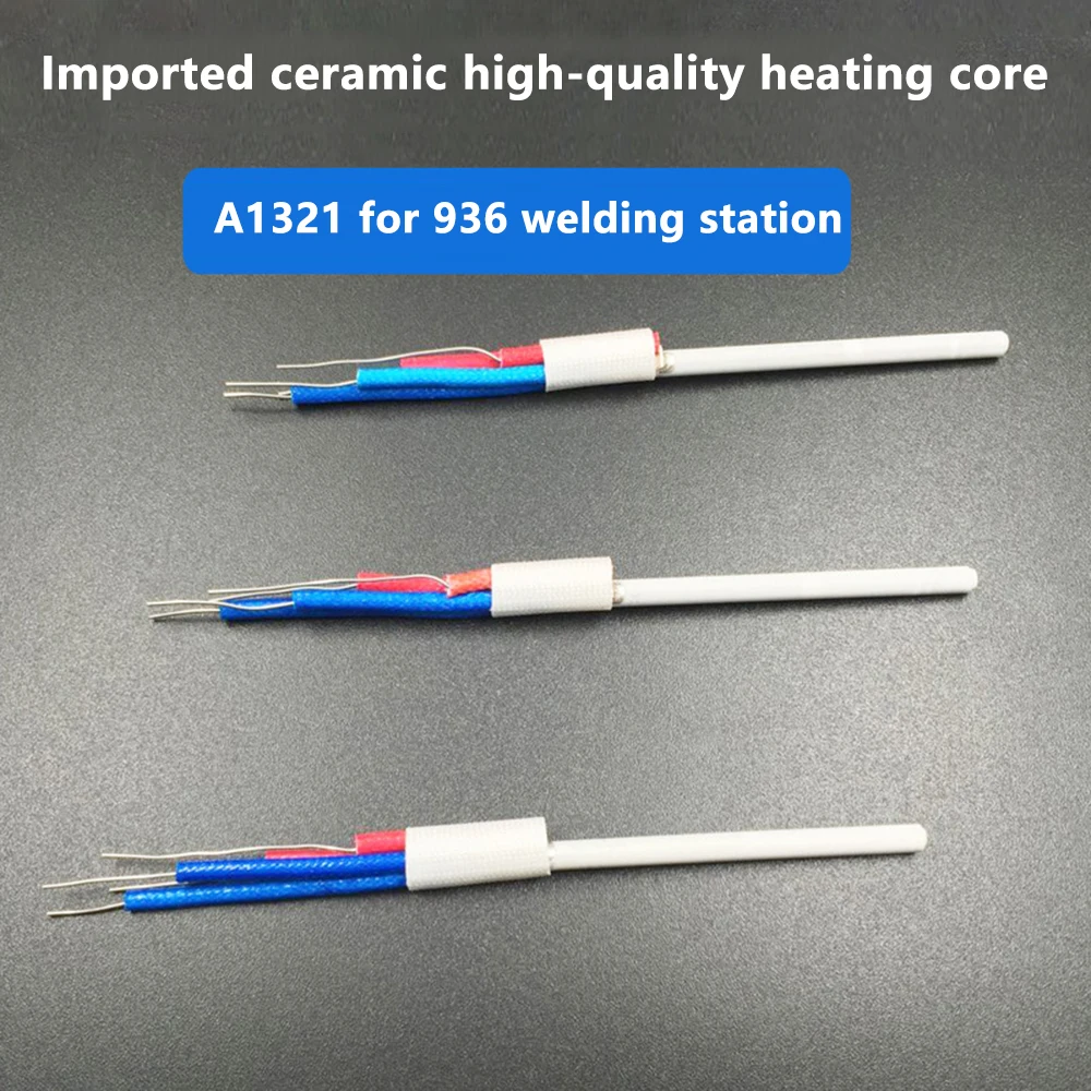 Elemento calefactor de cerámica A1321, núcleo de calentador de 24V y 50W para HAKKO 936, 937, 907, 968, reemplazo de estación de soldadura Saike