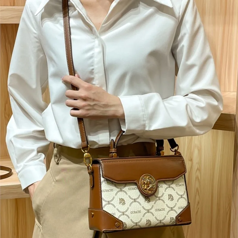 

Brand women's handheld small square bag, women's 2026 seasonal new high-end texture fashionable single shoulder crossbody bag