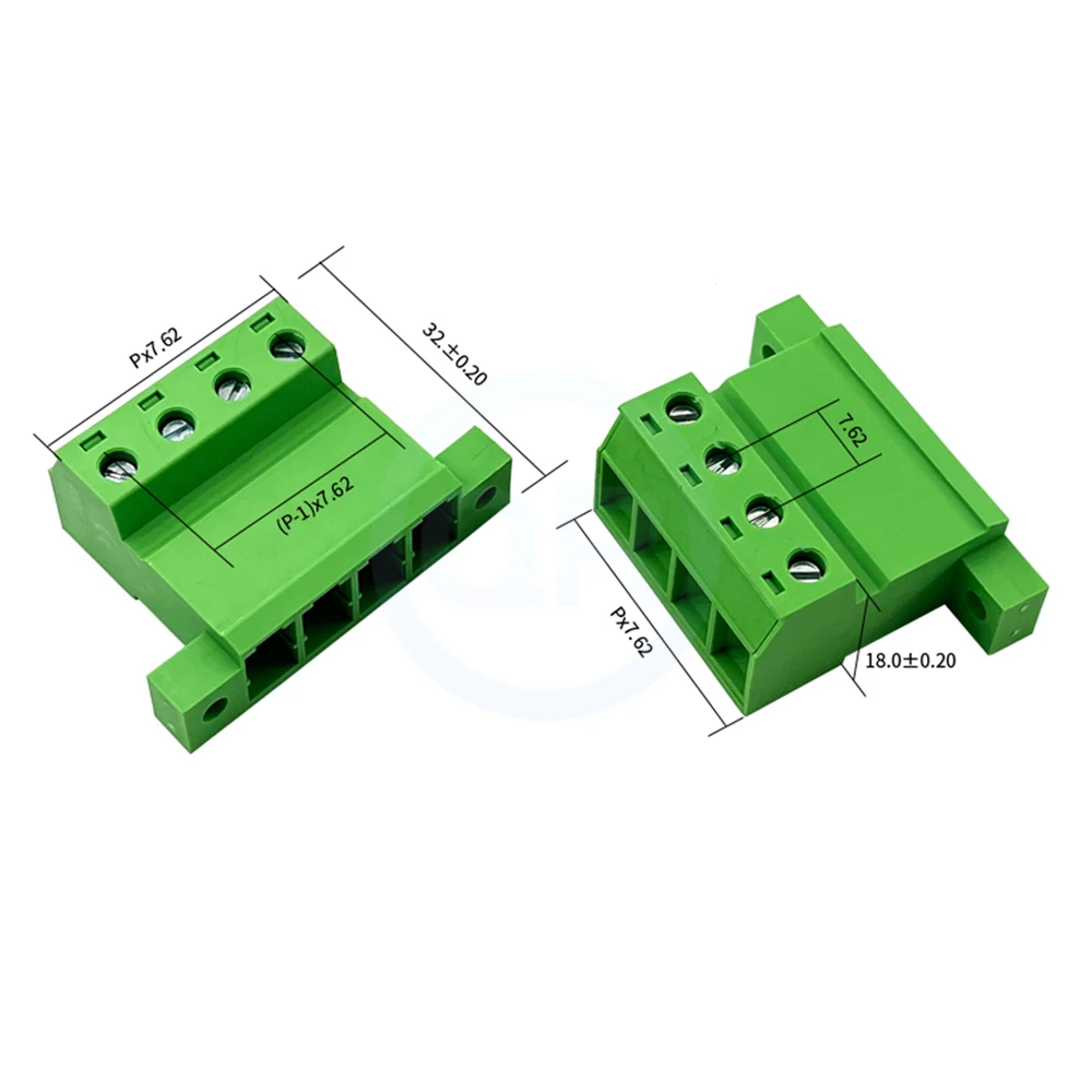 (5 pcs) KF 2EDGSKRM 7.62MM High current with lugs solderless butt plug-in terminals 15EDGSKRM-7.62 Quick Pair 2~12Pin
