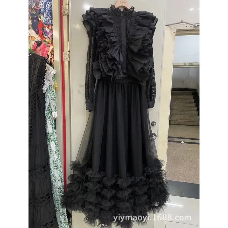 Elegant Fashionable Dress2024 Women's Autumn New Cross-Border Trade Elegant Fashion Dress European And American Style