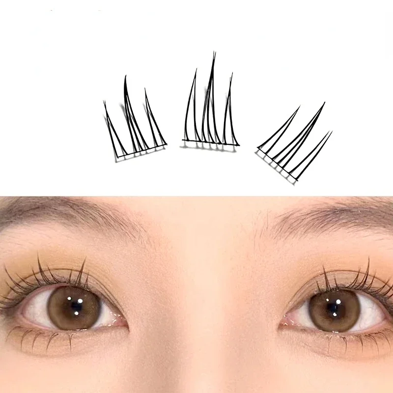 Manga Lashes Natural Looking Thin Little Devil False Eyelashes Soft Natural Eyelash Clusters Bottom Lashes Korean Makeup Lash