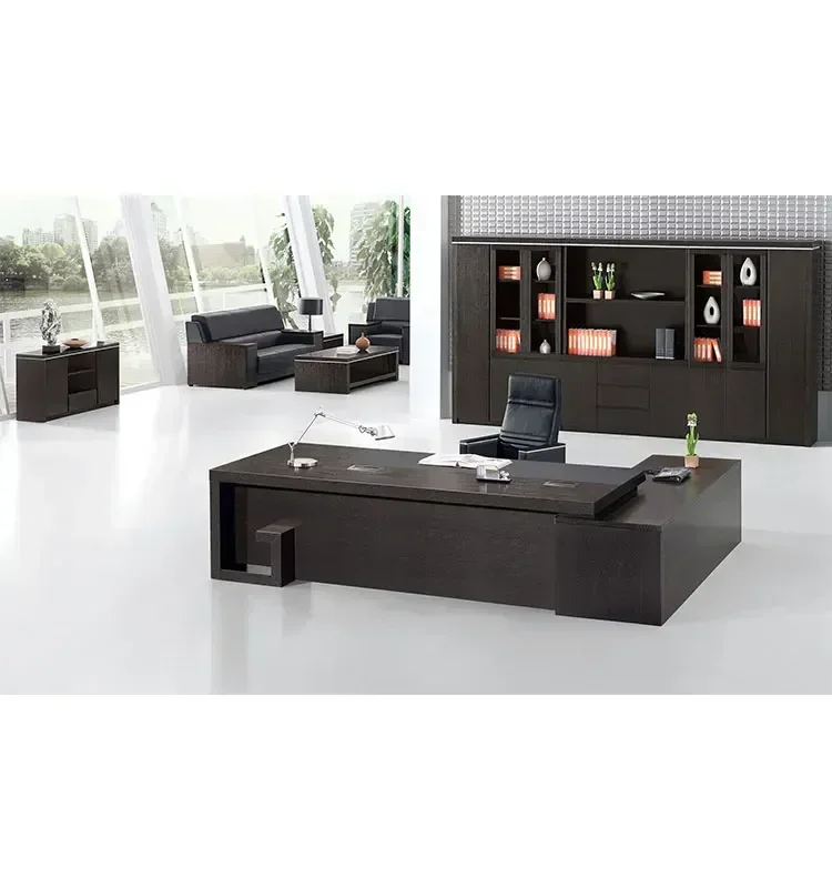 High Quality MDF Veneer Office Desk Computer Table