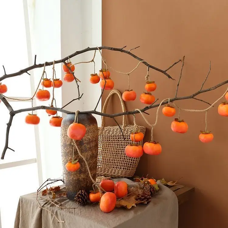Persimmon String Pendant Indoor Wall Decoration Simulated a Decorated Bride's Blessing Acoustic Panels Bedroom African Art Decor