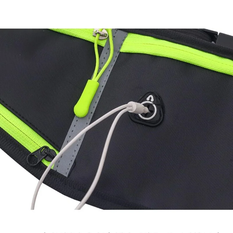 Outdoor Sports Waterproof Reflective Strip Waist Bag Cycling Fitness Running Mobile Phone Waist Bag Adjustable Elastic Strap