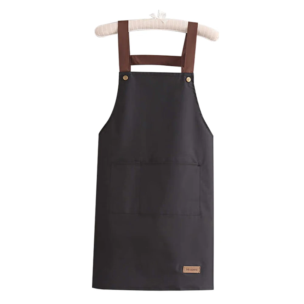 Mr.opera Aprons,  Adjustable with 2 Pockets, Water and Oil Resistant, Cooking Kitchen Chef Apron for Women Men