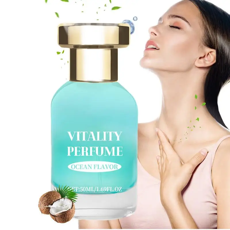 Ocean Vitality Perfume 50ml Ocean Flavor Long-Lasting Perfume Spray Women Perfume Skin Refreshed Perfume Spray