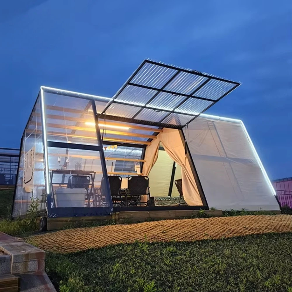 Custom Outdoor Glamping Dome Tent, Luxury Hotel Garden House for Weddings & Events, Waterproof Yurt with Aluminum Frame